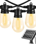 100ft USB Rechargeable Solar String Lights Outdoor Waterproof Shatterproof Hanging Lights for backyard patio garden cafe