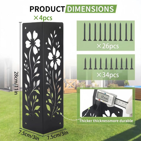 Heavy Duty Raised Bed Corner Brackets Hardware Kit For Garden Beds And Planters Rust Resistant Steel Durable Corner Support Prevents Warping And Tilting Great For Gardeners Landscape Designers Home Outdoor Backyard And Balcony Projects
