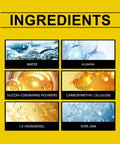 Ingredients for No Hassle Auto Scratch Remover And Swirl Polish Kit, including water, alumin, and polymers.