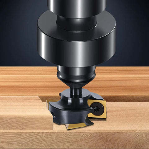 Slab Flattening Router Bit With One Quarter Inch Shank And One And A Quarter Inch Cutting Diameter Tungsten Carbide Inserts