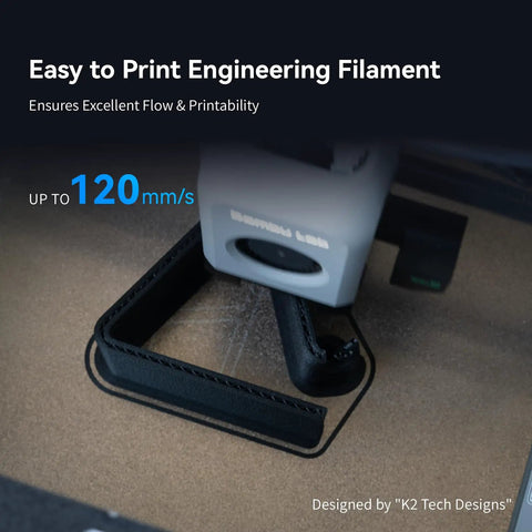 3D printing of Top Shelf Pro Ppa Gf 3D Printer Filament Rock Solid Black Nylon With Reinforced Glass Fiber For Extreme Conditions And Heavy Duty Projects 1Kg Spool showing excellent flow and printability.