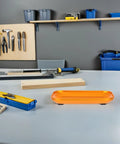 Aluminum Alloy Screw Trays Set Of 2 For Mechanics And RC Model Repairs Sleek Modern Design on workbench