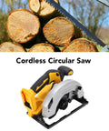 Kickass Cordless Circular Saw With Brushless Motor And 5300 Rpm Speed heavy duty build for cutting logs and plywood.
