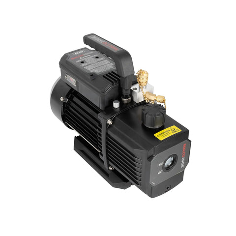 Heavy Duty Half Horsepower Hvac Vacuum Pump cranking out 5.3 CFM pulls with spark proof guarding for refrigerant jobs.