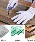Professional Pistol Grip Oil Feed Glass Cutter With Tungsten Carbide Wheel used on stained glass for clean cuts.