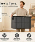 Hella Durable 180 Liter Moving Storage Container With Thick Loop Handles And Tight Seal Zipper Closure for easy carrying.