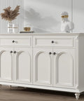 Stylish white dresser with 5 Pack Black Round Cabinet Knobs With Kickass Matte Finish And Heavy Duty Zinc Alloy Build Hella Durable For Kitchen Drawers And Dresser Doors Includes Mounting Hardware