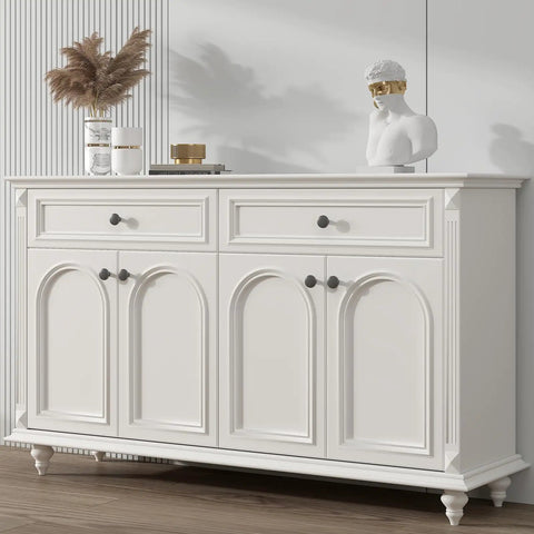 Stylish white dresser with 5 Pack Black Round Cabinet Knobs With Kickass Matte Finish And Heavy Duty Zinc Alloy Build Hella Durable For Kitchen Drawers And Dresser Doors Includes Mounting Hardware