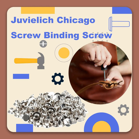 Heavy Duty Chicago Screws 50 Sets M5 X 4mm Carbon Steel Fasteners For 5mm Holes Silver Cross Head hardware in use.