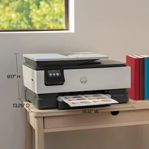 OfficeJet Pro Wireless All-In-One Color Inkjet Printer For Home Office With Print Scan Copy Fax Auto Duplex ADF AI Enabled Tech