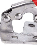 Close-up of stainless steel mechanism of One Hand Quick Release Toggle Clamp In Stainless Steel With 99.2 Lb Clamping Force And A Push Pull Design