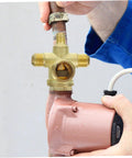 Heavy Duty Four Way Air Compressor Check Valve Featuring A No Sweat Install And Top Shelf 14mm Threaded Connector for pneumatic setups.