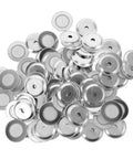 Heavy Duty Alarm Buzzer Replacement Parts And One Hundred Piece Repair Supply Kit For Metal Detectors and Home Office Security Gear, silver repair parts.