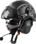 Top Shelf Vented Hard Hat Featuring Bluetooth Hearing Protection And Dual Layer Drop Down Visor For Hella Rugged Construction Sites And Outdoor Forestry Storage Bag