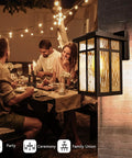 Outdoor Wall Light Fixtures Waterproof Porch Lanterns Dope Matte Black Exterior Sconce Lighting with group dining