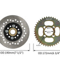 32 Inch Go Kart Rear Live Axle Kit With 420 Sprocket Chain 24T 28T Splines brake disc and sprocket dimensions