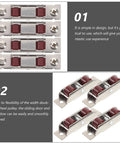 Heavy Duty Stainless Steel Double Roller Sash Wheels Four Pack showing double wheels for smooth sliding windows and door tracks.