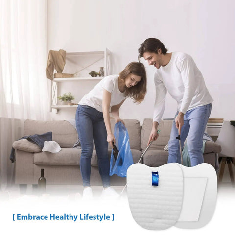 Couple cleaning with Replacement Vacuum Filters For Shark Rocket Vacuum HV345 HV343AMZ ZS350 ZS351 ZS352 HV320 HV321 HV322 HV324Q HV401 Includes Four Foam And Felt Filters And Four Post Filters For Easy Install Part XPMFK320 1084FTV320 in foreground