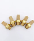 Heavy Duty Solid Brass And Sintered Bronze Pneumatic Air Muffler with male NPT threading for smooth airflow and noise reduction.