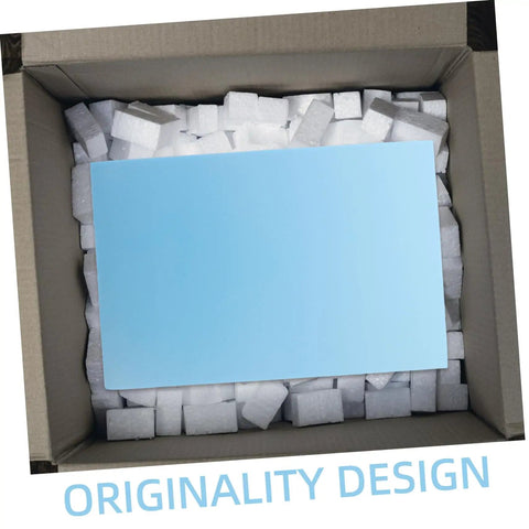 Premium Polyurethane Foam Sheet Cuts For Toolboxes And Cases Delivering Kick Ass Protection For Sensitive Gear During Road Trips And Moves With Heavy Duty Cushioning That Keeps Everything Locked Safe And Secure, sky blue foam in a cardboard box.