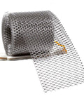 Gutter Guard Leaf Filter Gutter Covers 6 Inch By 21 Feet Aluminum Mesh Screen Roll with gloves, Easy Install DIY