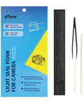 Pre-Cut Light Seal Foam Replacement Kit For Nikon F2 F2A F2AS Film Camera with tools and foam strip for installation.
