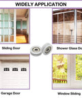 Heavy Duty White Nylon Pulley Wheel Featuring A Precision U Groove Channel For Seamless Sliding Door And Window Operations.