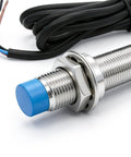 Inductive Proximity Switch M12 Sensor PNP NO DC 6 To 36V 4 mm Sensing Distance Three Wire Black Brown Blue Leads