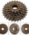 6 Speed Mountain Freewheel Sprocket With Metal Construction For Smooth Chain Rotation, Antirust And Antiwear Gear, Fits 14T To 28T Chain Rings