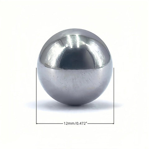 Heavy Duty 12mm 304 Stainless Steel Balls 50 Pack Featuring Tough As Nails Rust Resistant Finish For Ultra Smooth Drawer Glides Precision Bike Rollers And Professional Sliding Door Tracks, single 12mm steel ball.