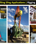 Endless Round Sling Made From Heavy Duty Polyester With Dual Cover Protection For Lifting Rigging Moving Towing Hoisting