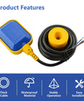 13ft Cable Float Switch Water Level Controller For Pumps Tanks Pools And Sewage Systems Dual Mode Level Control With NO NC Wiring 0.2m Accuracy