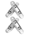 4 Pack Nylon Sliding Door Rollers With Double Bearing Patio Replacement Wheels Smooth Sash Track Pulleys showing silver pulleys with bearings.