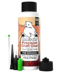 Pro Grade Precision Craft Glue With Tip Kit Included Dries Clear Metal Tip Wrinkle Resistant Flexible And Crack Resistant Strong Hold Adhesive For Arts And Crafts Made In USA, 4 fl oz bottle with precision tips