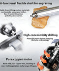 Beast Mode Flexible Shaft Bench Grinder Polishing Drill For Jade Wood Jewelry Crafting With Hustle Ready Aluminum Rod for engraving and drilling.