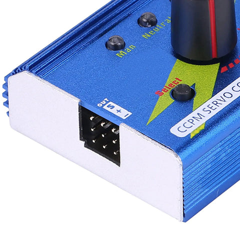 Dope Servo Tester and Controller for RC Gear featuring diagnostic ports and control knob, ideal for planes, cars, and boats.