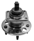 Pair Rear Wheel Hub Bearing Assemblies Replacement for Chevy Malibu, Pontiac Grand Am, featuring 5 lugs and ABS sensor cap