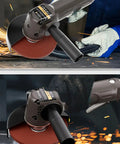 Kickass Pneumatic Air Angle Grinder With A Grippy Handle And Featherweight Design delivers smooth performance while grinding metal.
