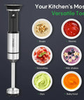 Hella Smooth Immersion Hand Blender With Variable Speed Trigger For Precision Mixing and tough jobs with bowls of soups and smoothies.