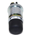 Momentary Push Button Start Switch With Neoprene Cap And Panel Mount Fits Five Eighth Inch Hole Screw Terminal Universal Black Beefed-Up Automotive Start Button For Cars Trucks And Jeeps, front view