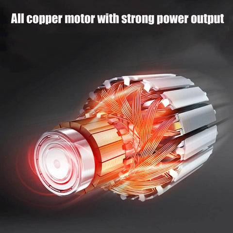 Close-up of copper motor, part of Beefy Portable Hydraulic Steel Bar Cutting Machine 220V 50Hz, Compact Rebar Cutter With Toolbox