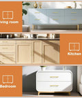 Top Shelf Gold Cabinet Pulls And Handles 4 Inch Hole Center Round Stainless Steel Drawer Knobs For Kitchen Furniture Upgrades Knockout Finish Easy Breezy Setup 30 Pack on living room, kitchen, and bedroom furniture.