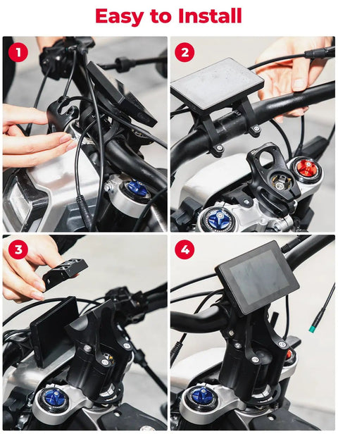 Step-by-step guide mounting Raised Four Inch Direct Mount Riser Stem For Surron Light Bee X160 X260 Talaria Sting XXX