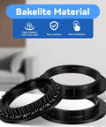 12 Pack E26 E27 Lamp Shade Rings Replacement Kit, 3 Styles, 2 Sizes 34mm And 39mm Inner Diameter, Black Socket Collar Retaining