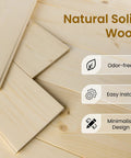 30 By 80 Inches Sliding Barn Door Includes Five Foot Hardware Kit For Easy Install glides smooth as butter on heavy duty track rails made of solid spruce wood