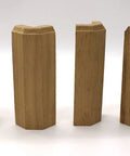 Oak Square Outside Corner Base Block For Baseboards One And Three Quarters Inch By One And Three Quarters Inch By Six Inch DIY Ready Trim