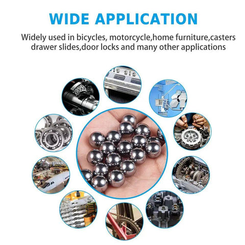 Badass 1 Inch Chrome Steel Ball Bearings Wicked Precision Rolling Elements for Smoove Bicycle Operation and Heavy Duty Mechanical Repairs in various applications.