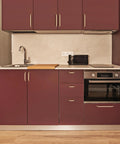 Modern kitchen featuring Ten Pack 5 Inch Champagne Bronze Cabinet Handles In Solid Zinc Alloy For Kitchen Cabinets with contemporary decor.