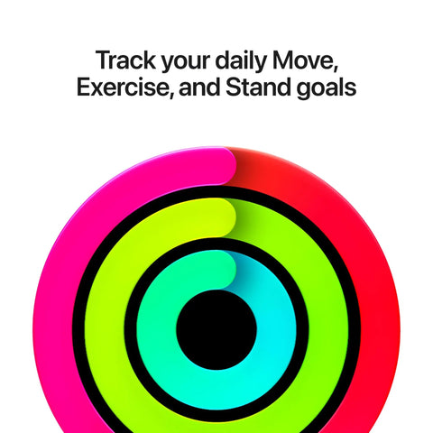 Colorful activity rings displaying Move, Exercise, and Stand goals for the Trusted 40 Millimeter Gps Smartwatch Providing Legit Sleep Scores Temperature Insights And Solid Vitals Tracking For Active Lifestyle Crews Crushing Daily Workout Goals.