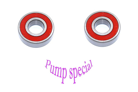 Four Piece 6203 Nse Ball Bearings Chrome Steel Core For Water Pumps And High Speed Motors C3 Clearance Slick Red Finish close-up.